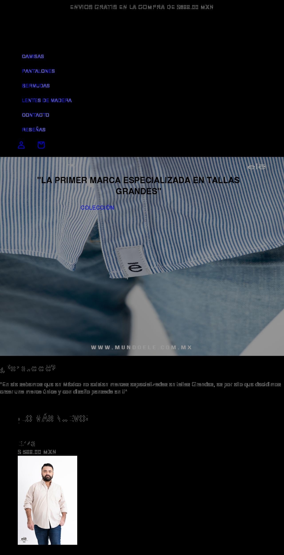 mundoele.com.mx shopify website screenshot