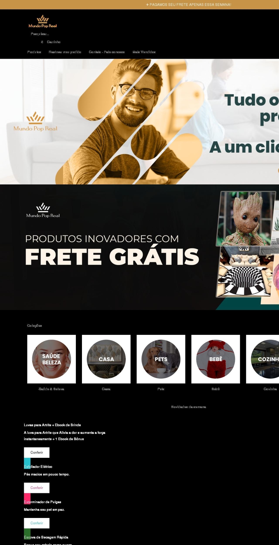 Expert Criativos® - Theme Shopify theme site example mundopopreal.com