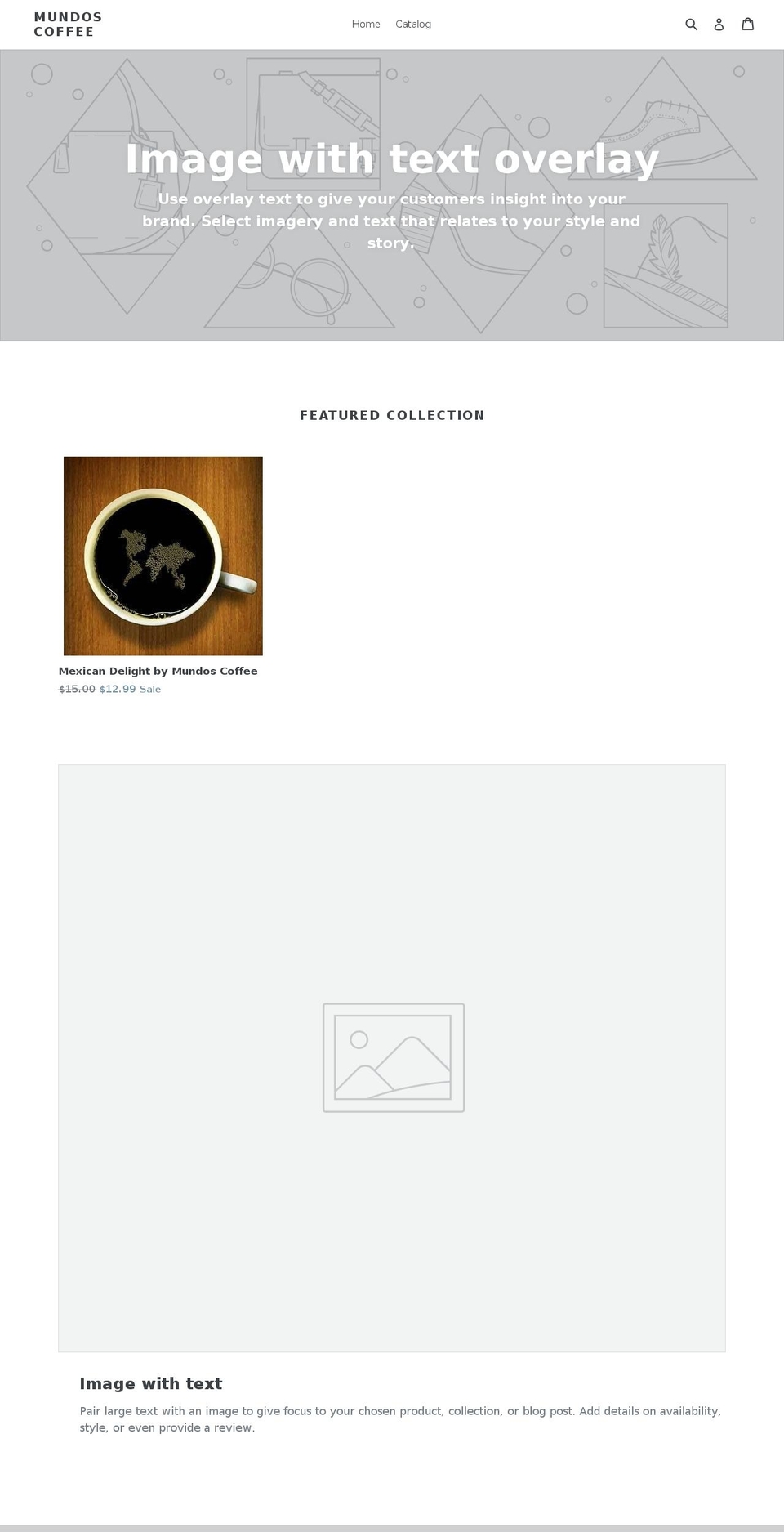 mundoscoffee.com shopify website screenshot