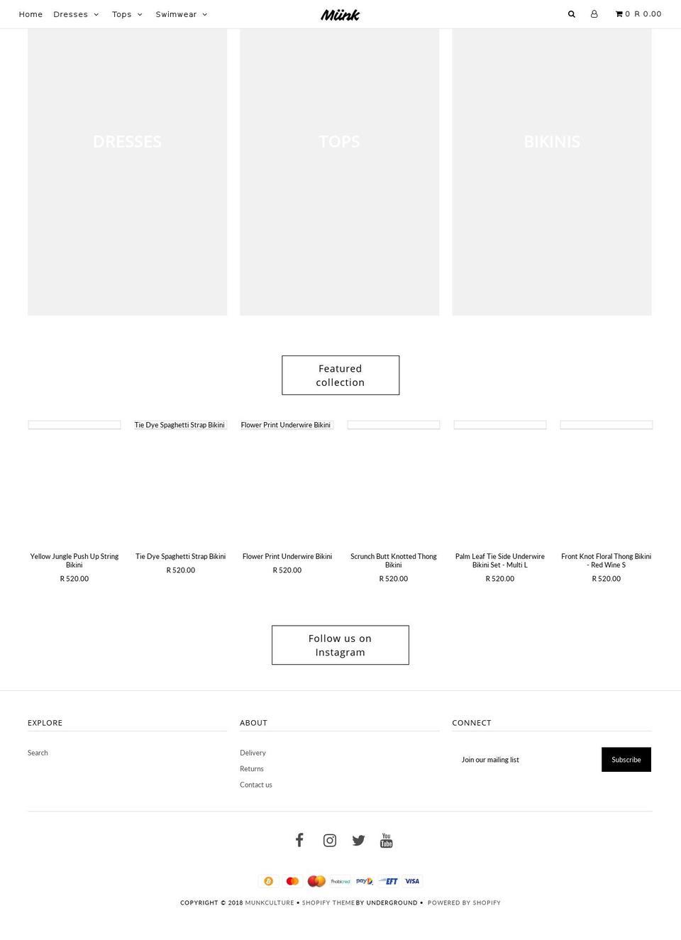 munkculture.com — Shopify storefront screenshot