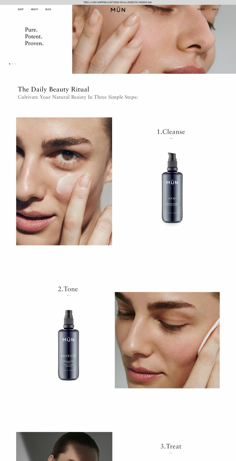 munskin.com shopify website screenshot