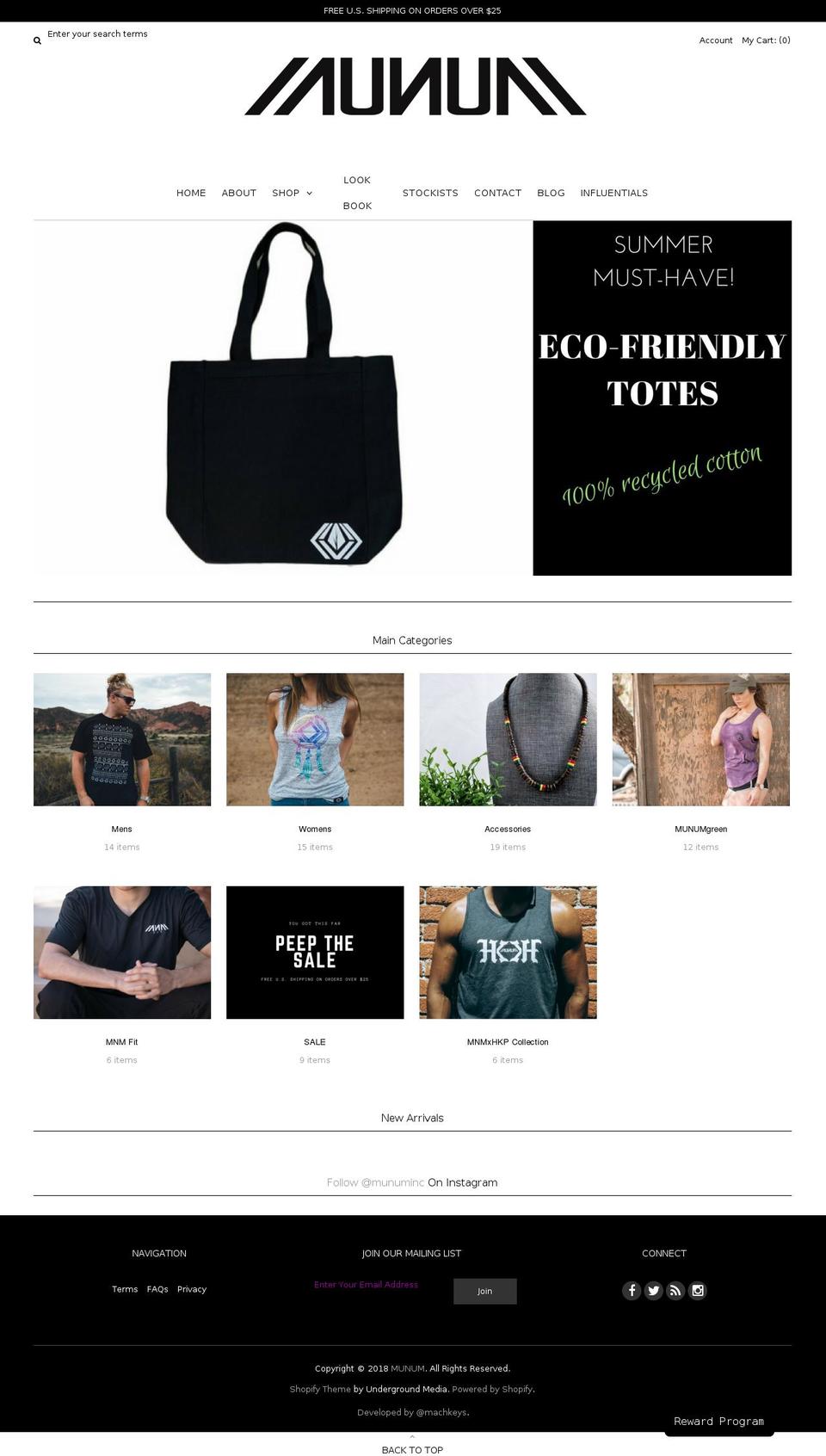 munuminc.com shopify website screenshot