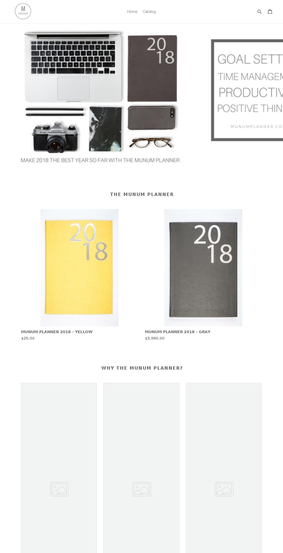 munumplanner.com — Shopify storefront screenshot