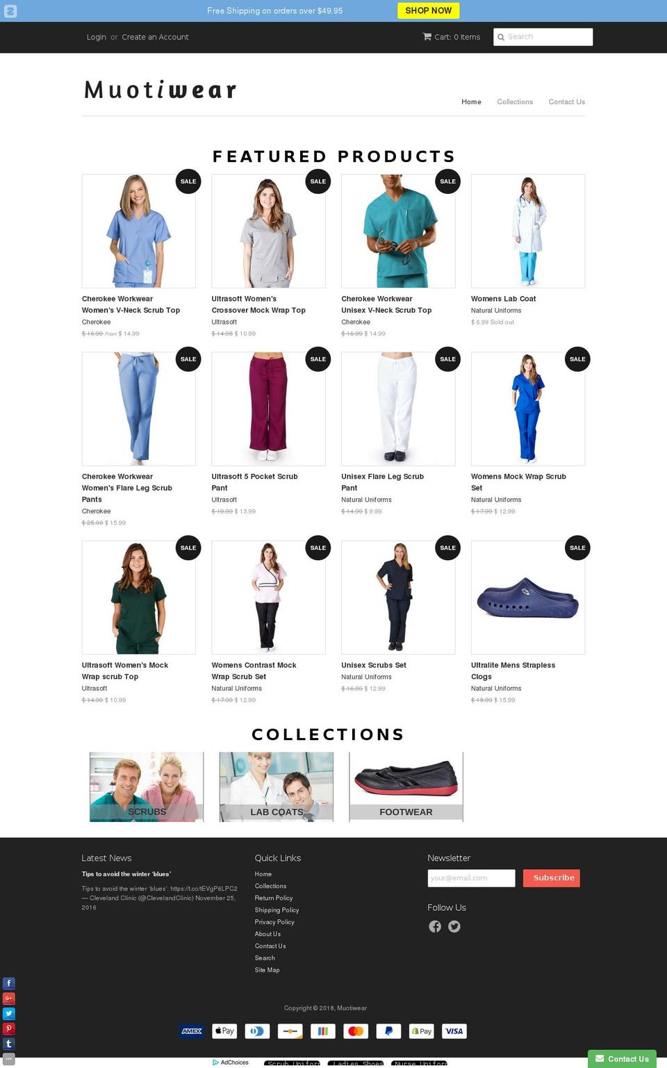 muotiwear.org shopify website screenshot