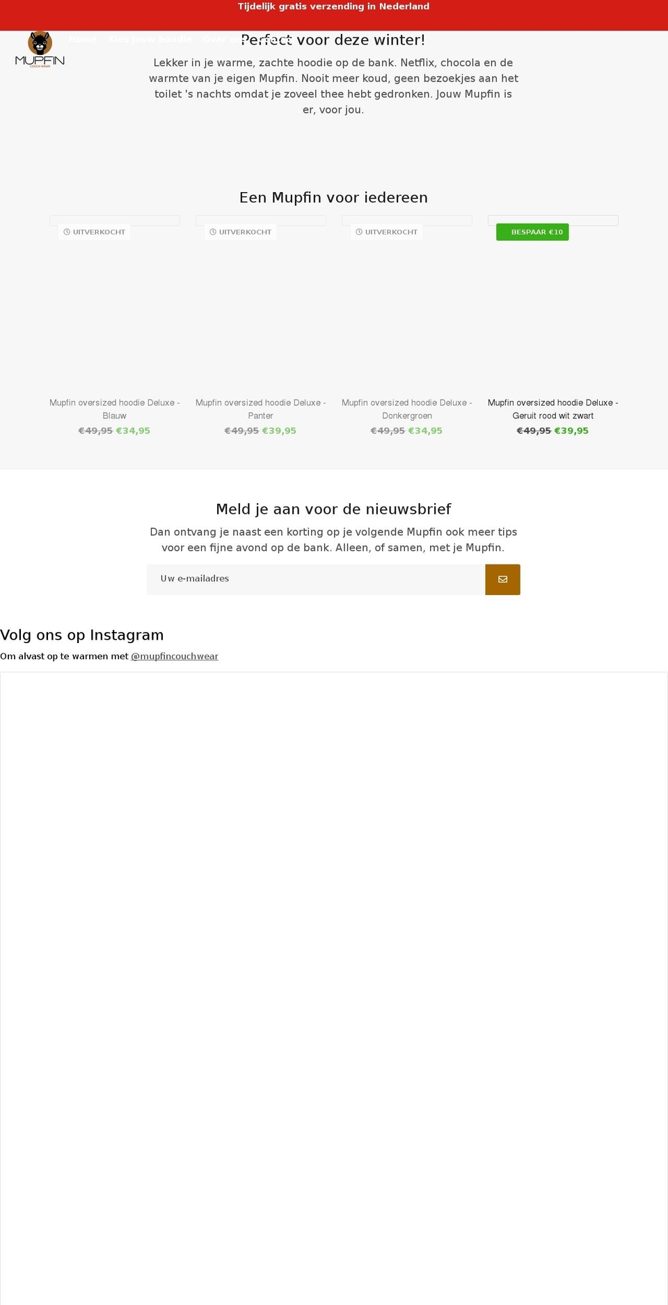 mupfin.com shopify website screenshot