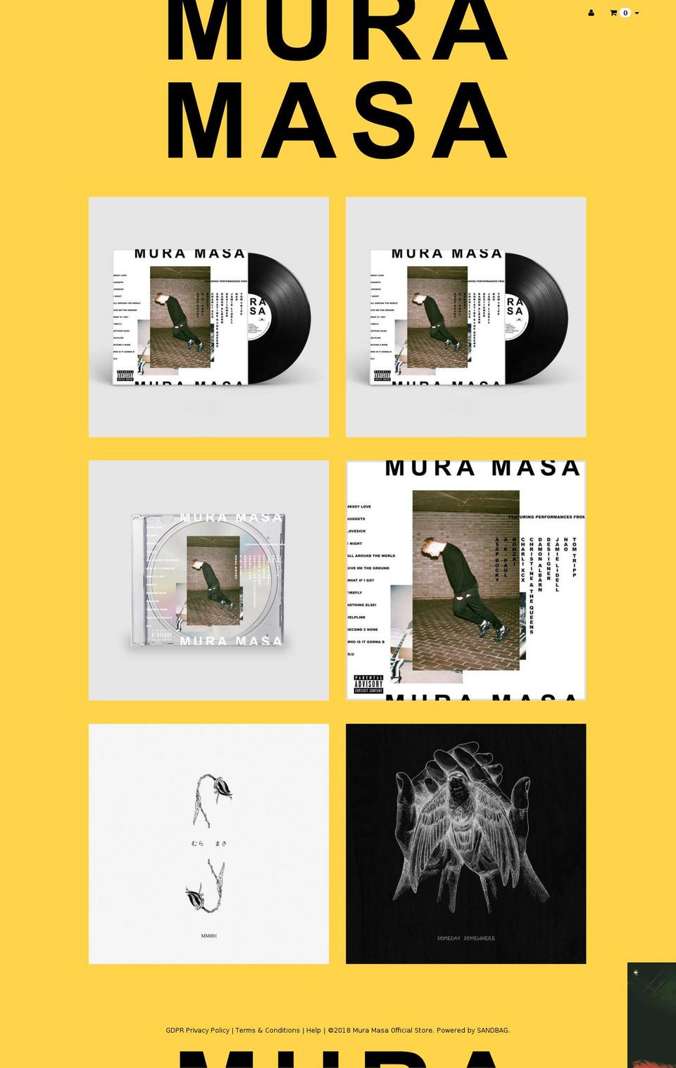 mura-masa-uk.myshopify.com shopify website screenshot