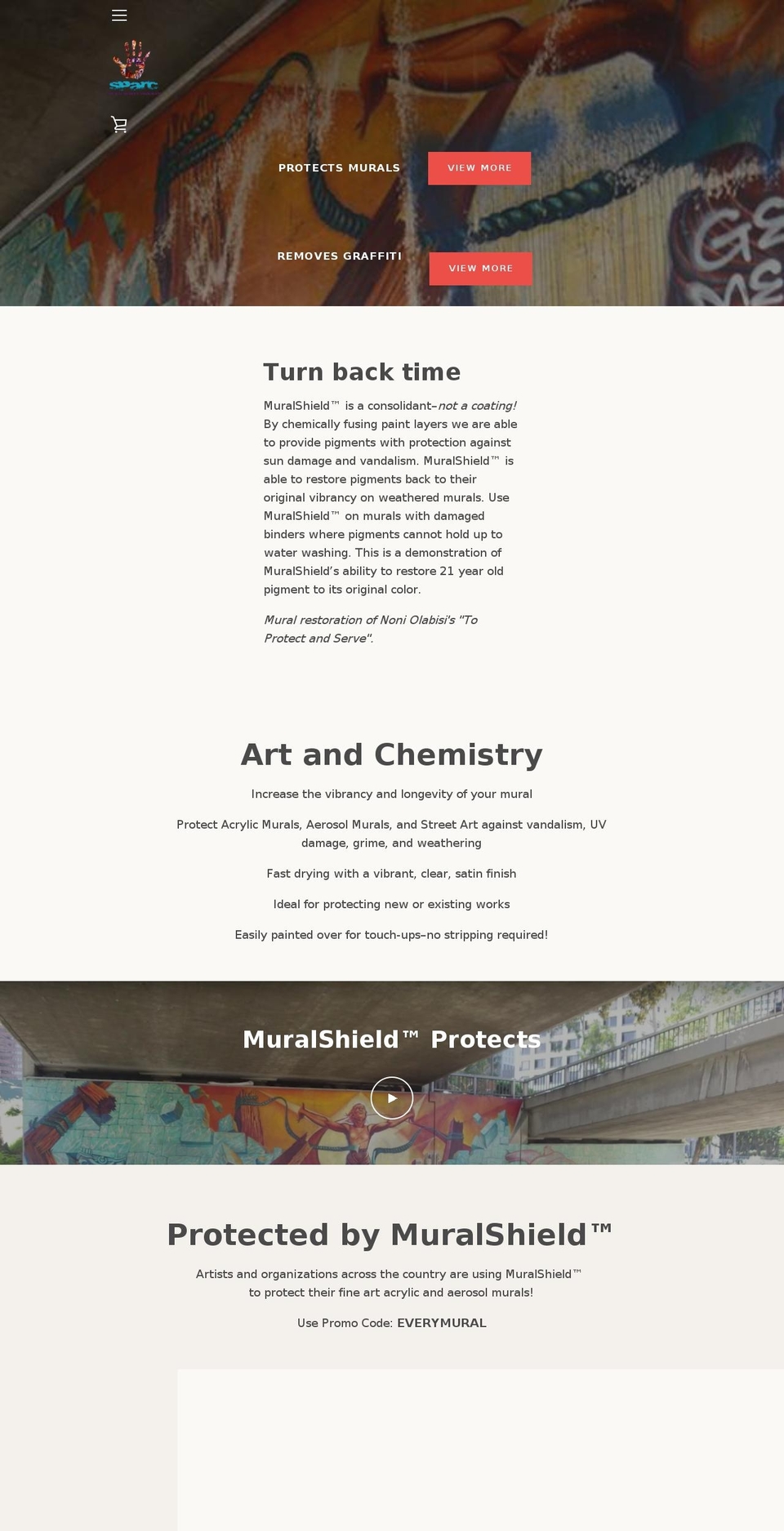 muralshield.org shopify website screenshot