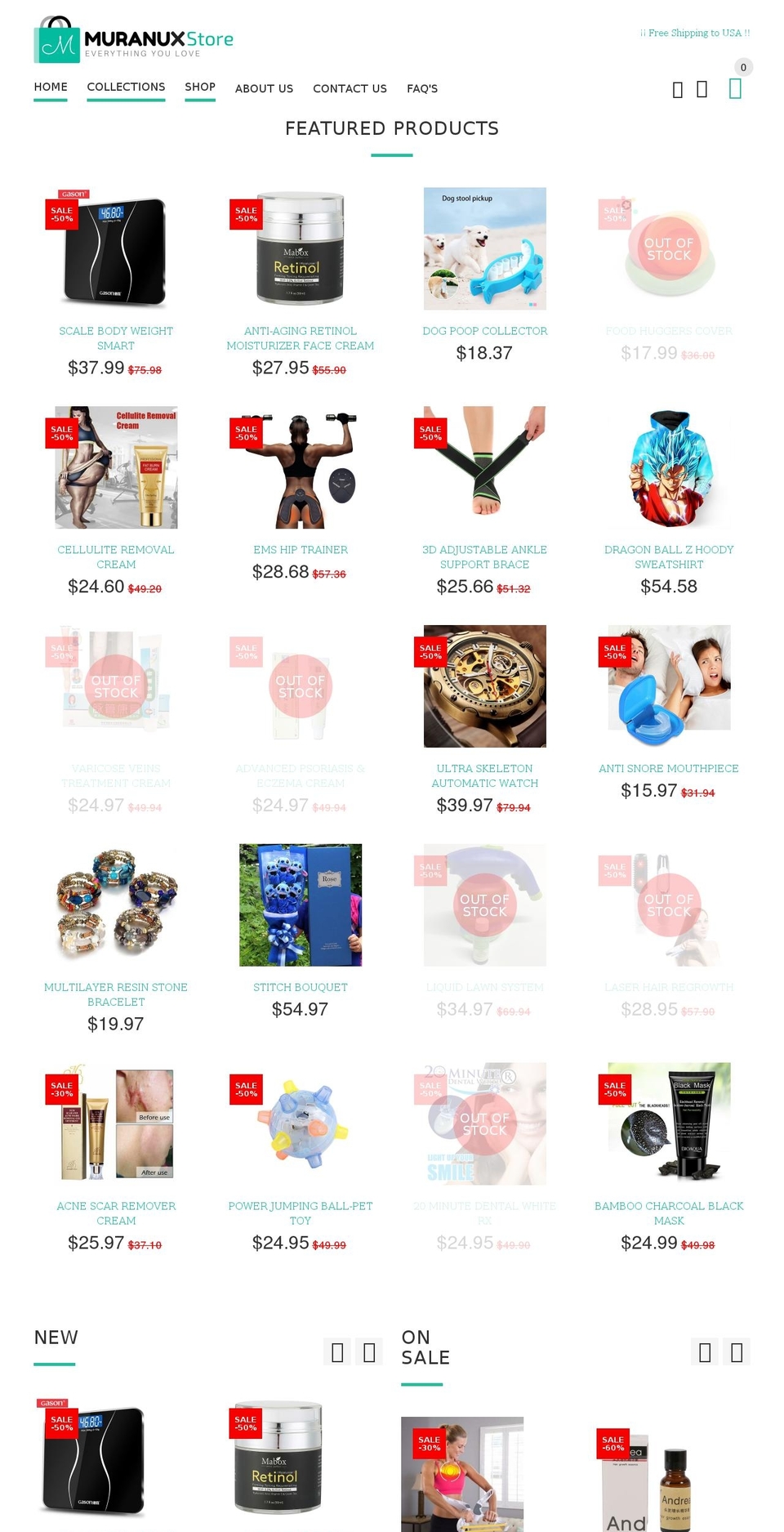 MyStore Shopify theme site example muranux.com