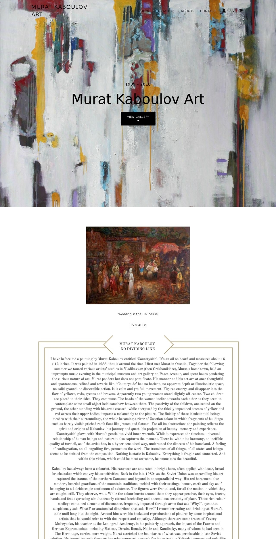 muratkaboulov.com shopify website screenshot