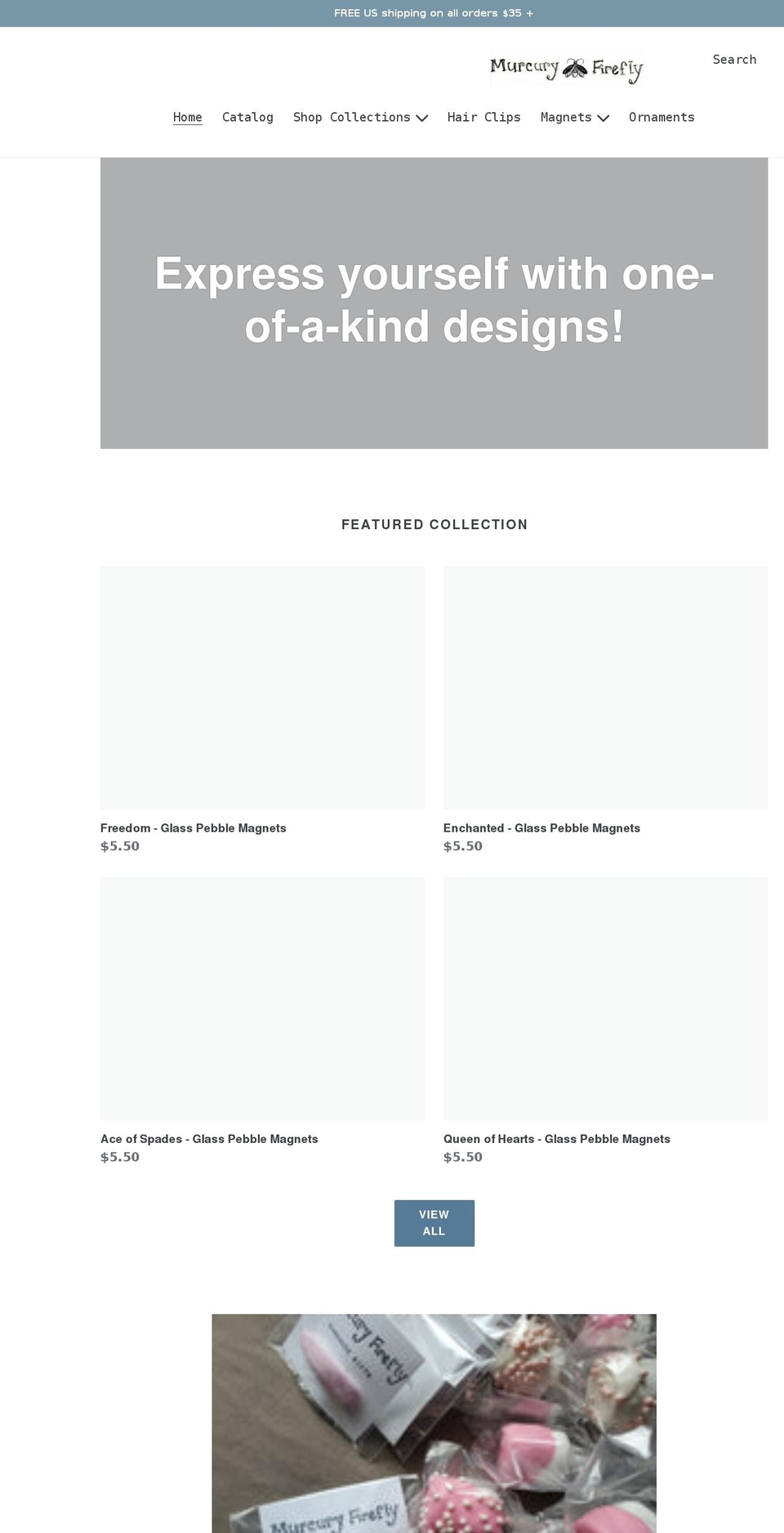 murcuryfirefly.com shopify website screenshot