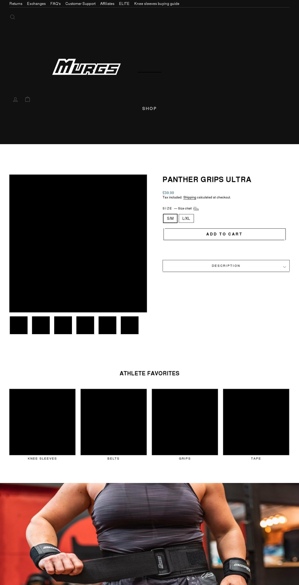 murgs.com shopify website screenshot