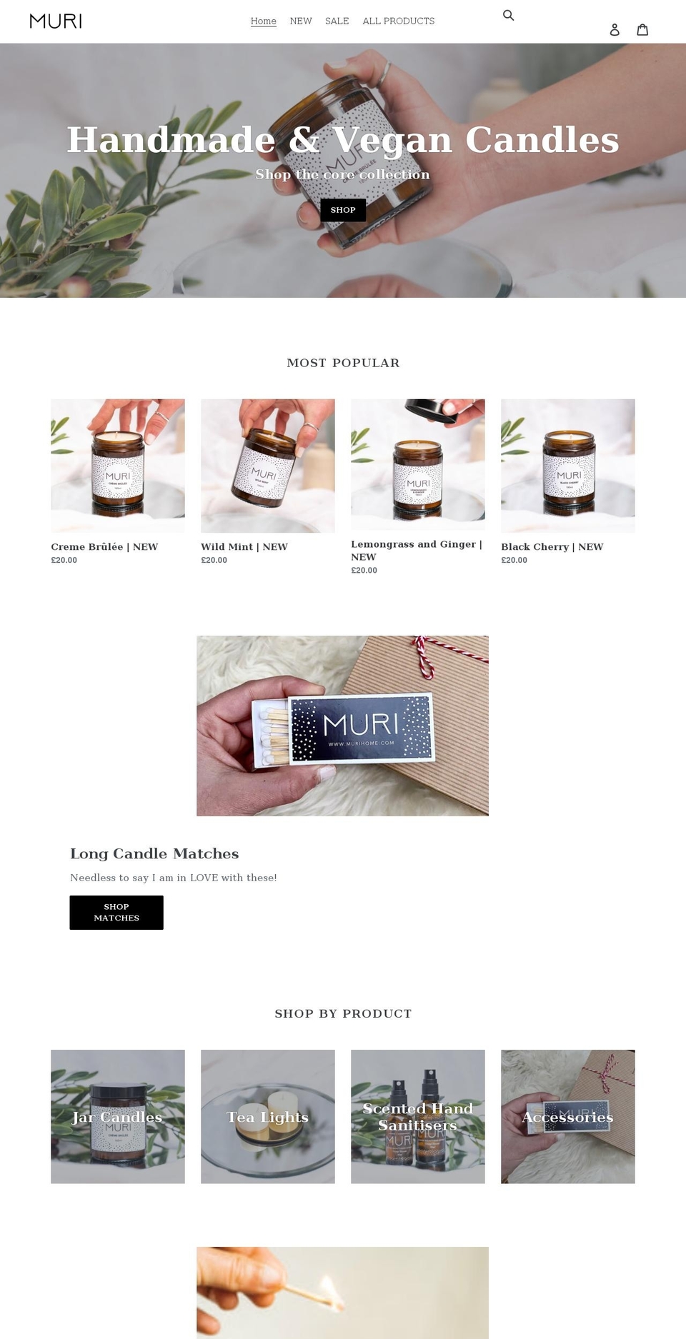 murihome.com shopify website screenshot