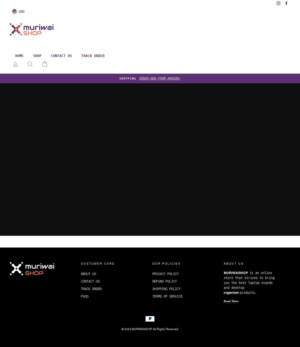 muriwaishop.com shopify website screenshot