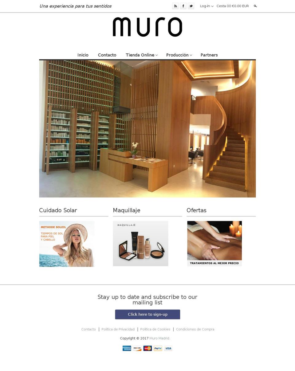 muromadrid.com shopify website screenshot