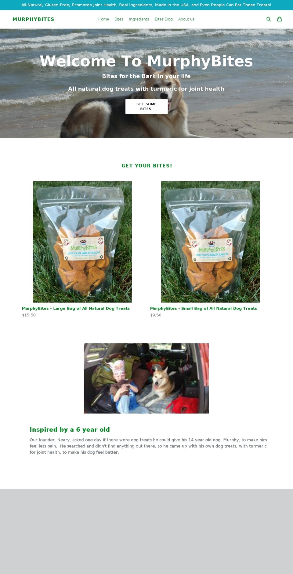 murphybites.com — Shopify storefront screenshot