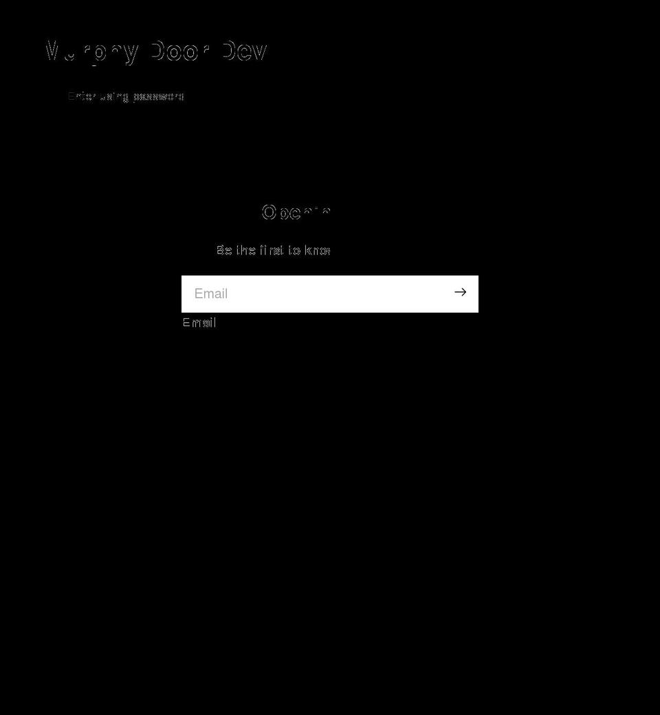 murphydoor.dev shopify website screenshot
