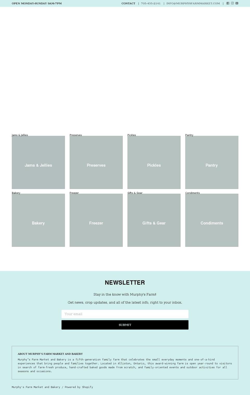 murphys-farm-market.myshopify.com shopify website screenshot