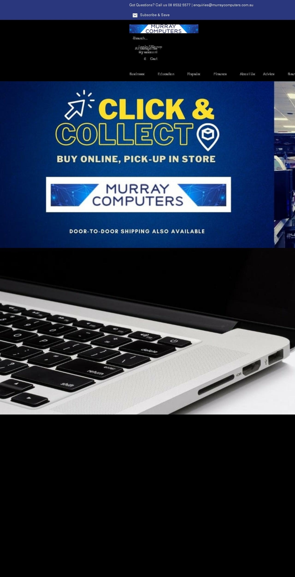 WH Shopify theme site example murraycomputers.com.au