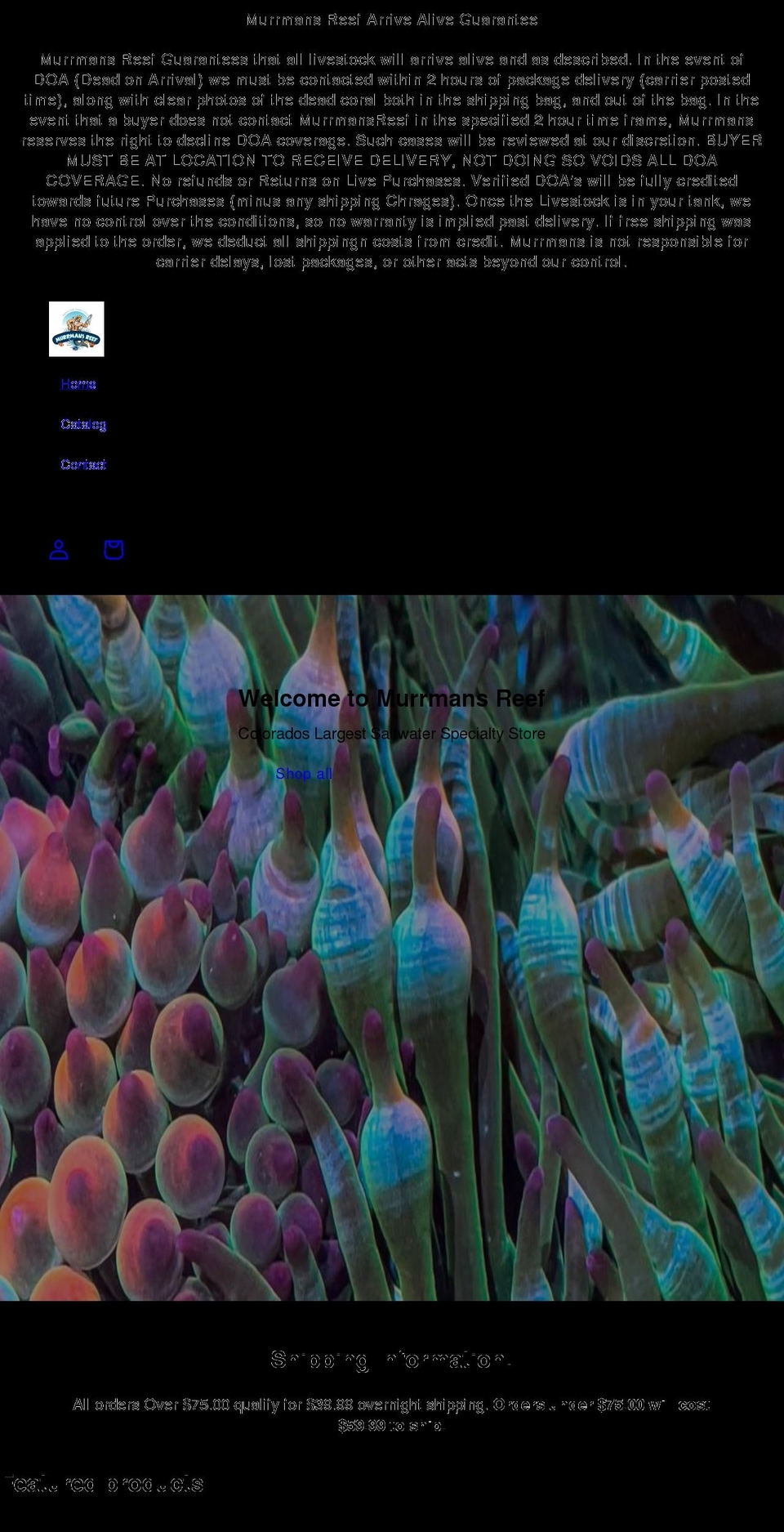 murrmans.com shopify website screenshot