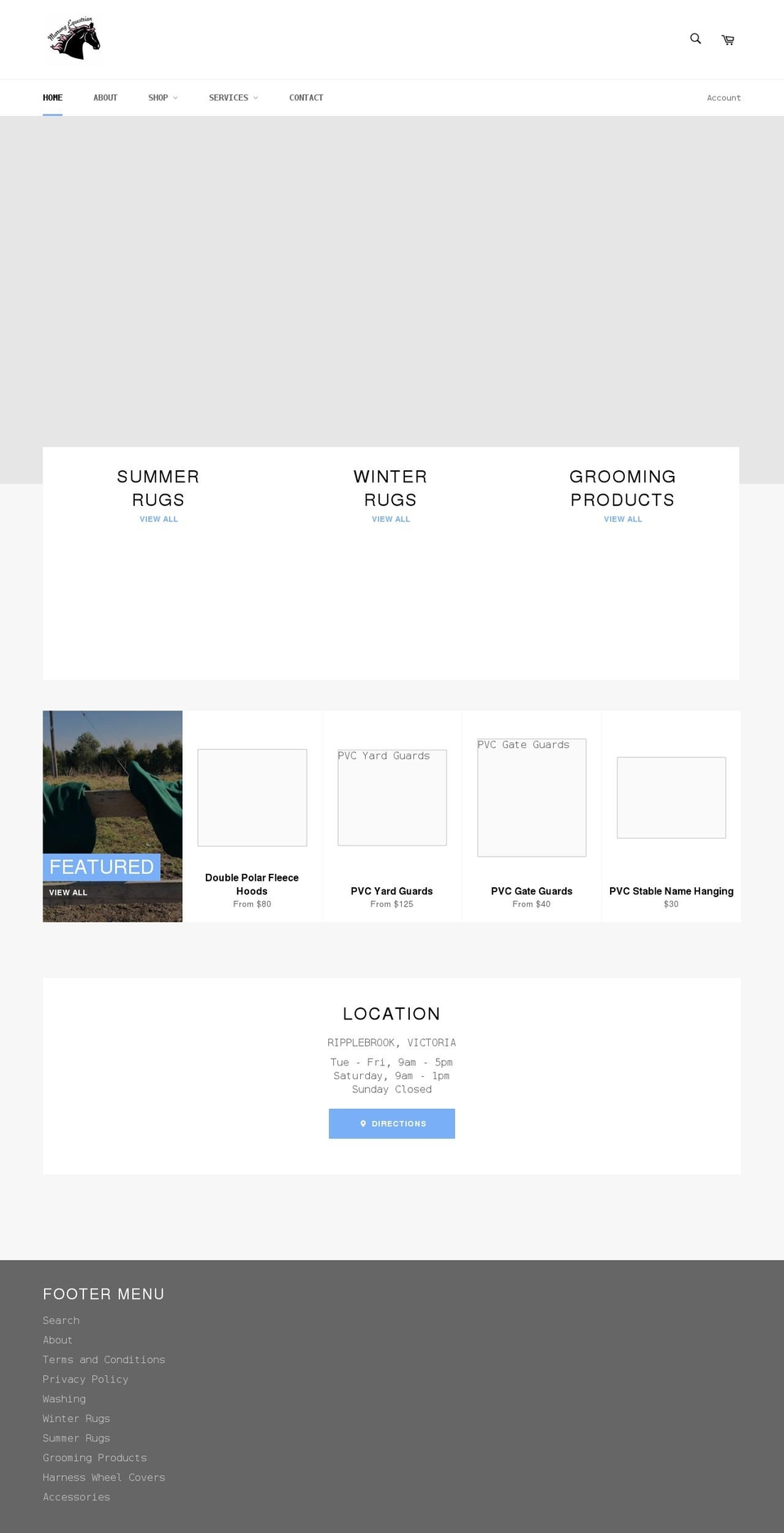 murrongequestrian.com.au shopify website screenshot