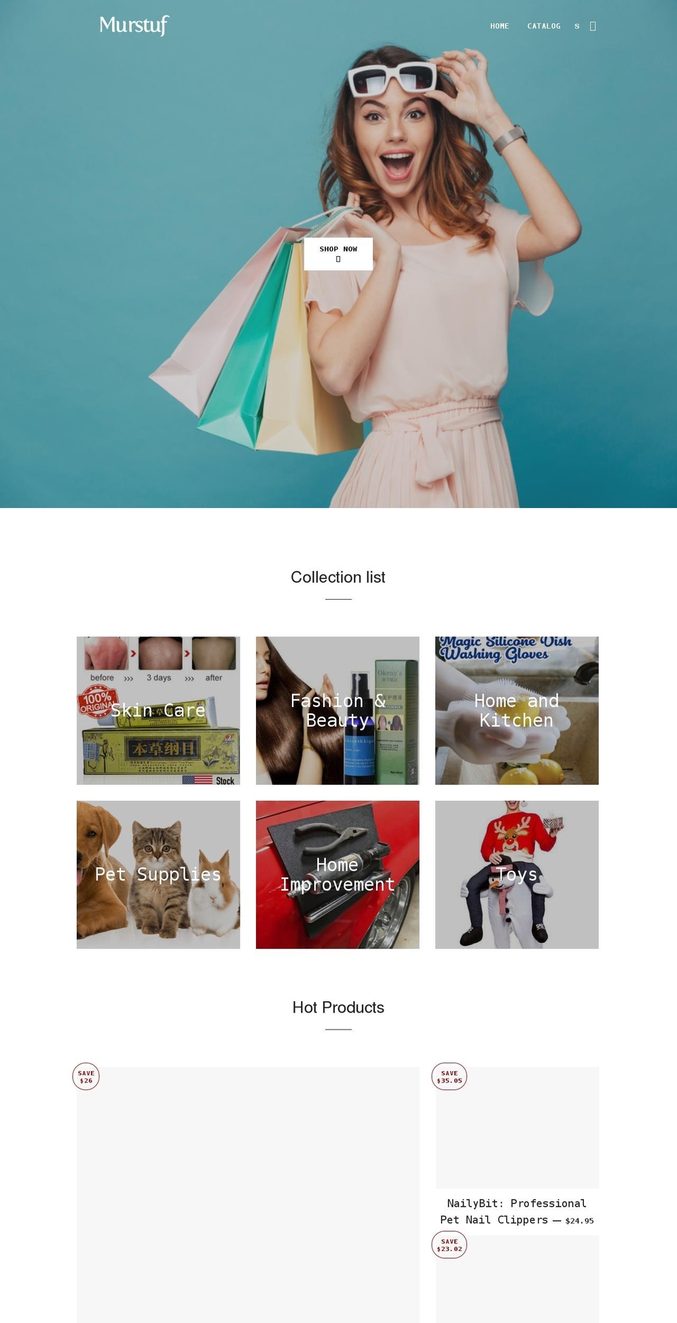 murstuf.com shopify website screenshot