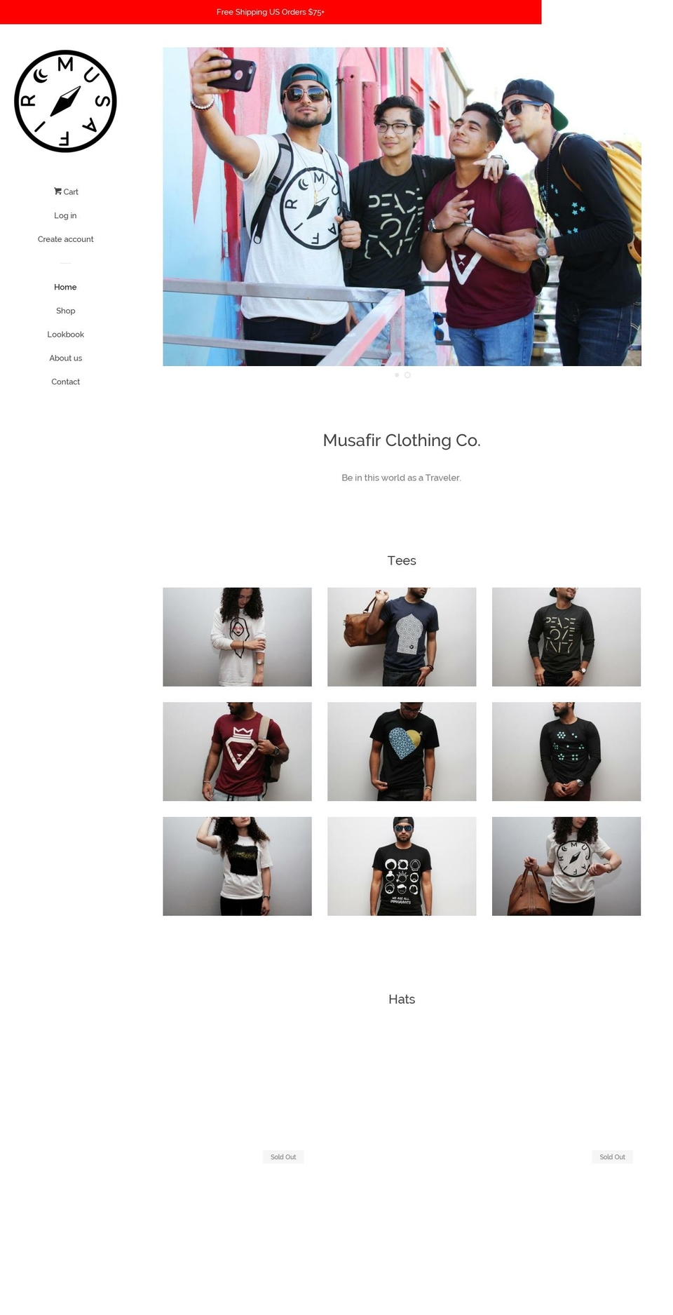 musafirclothing.com shopify website screenshot