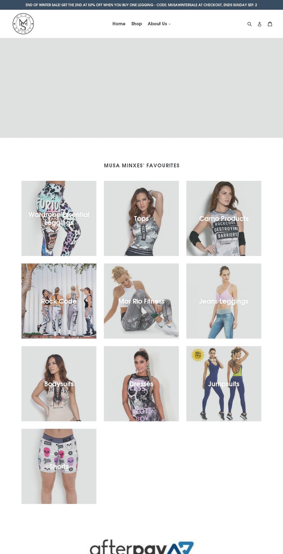 musaspirit.com.au shopify website screenshot