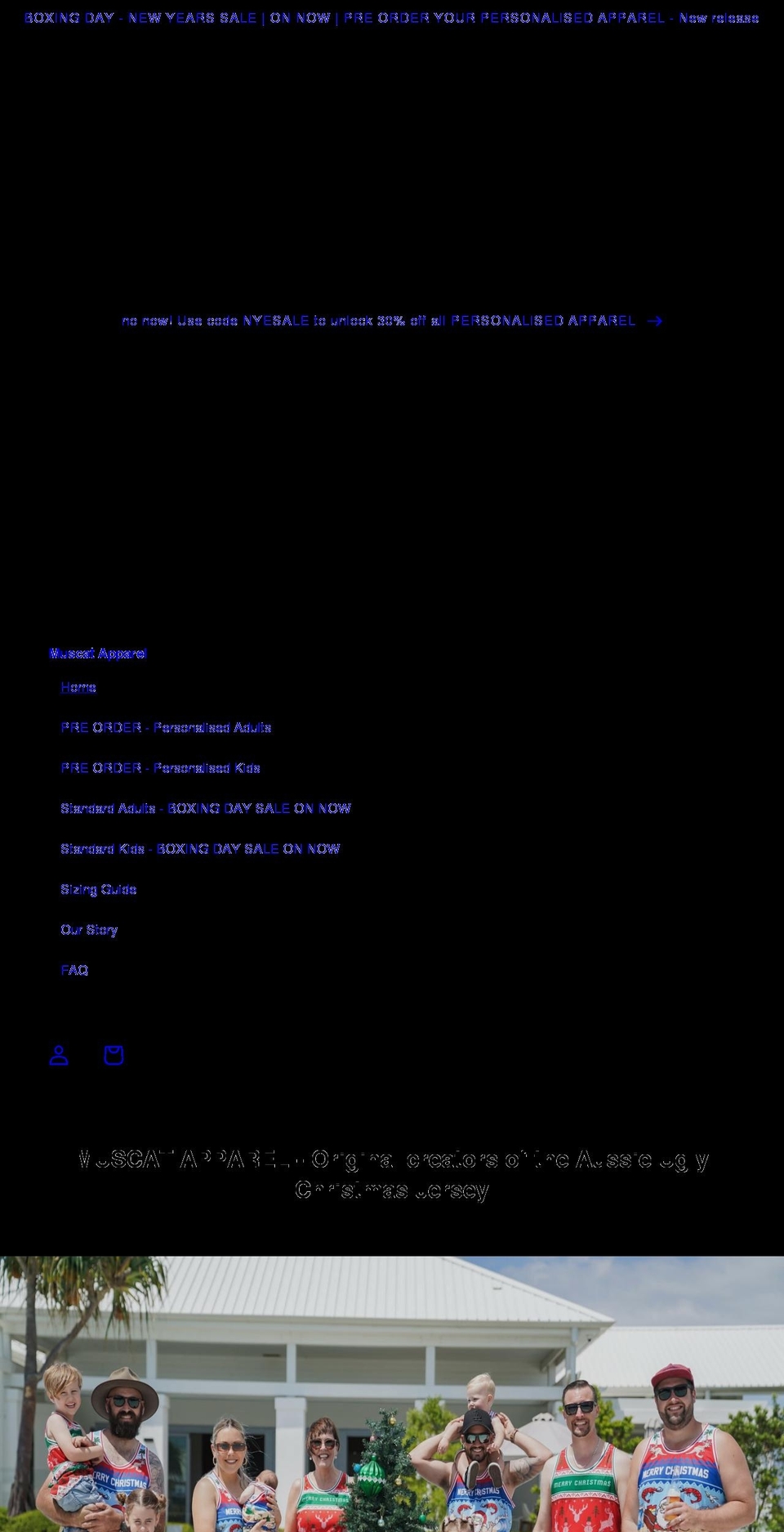 muscatapparel.com shopify website screenshot