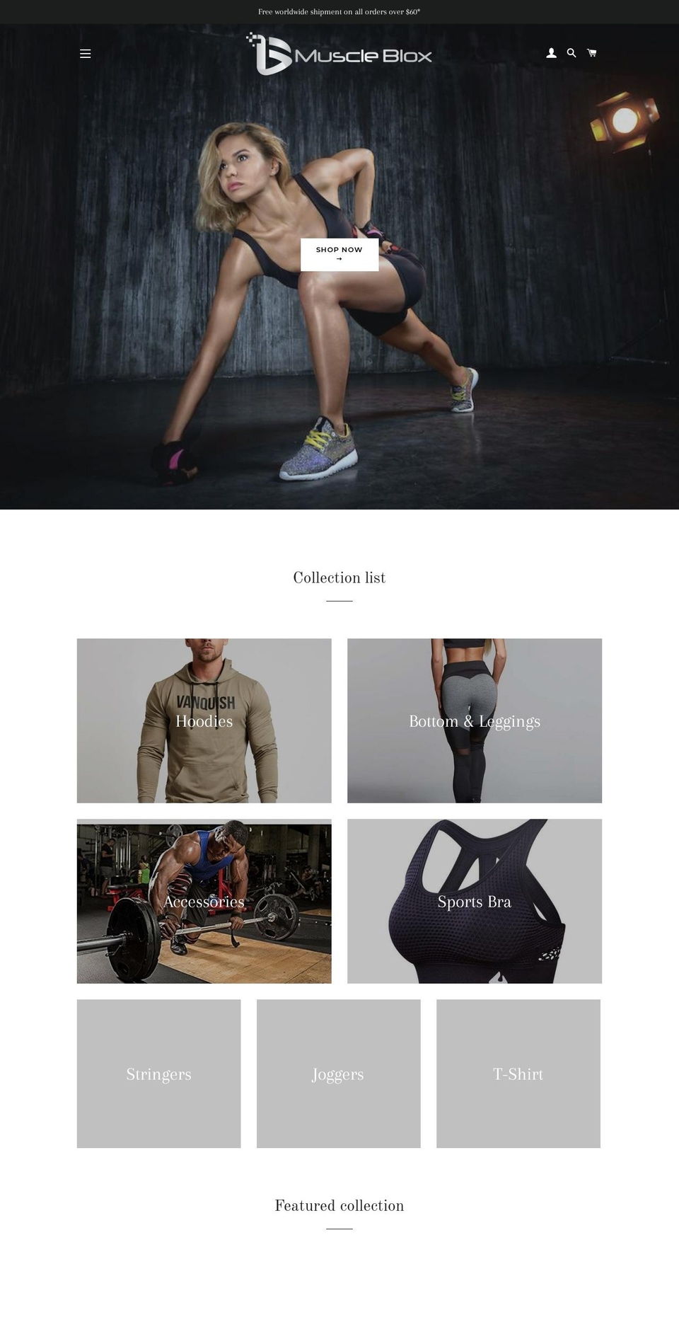 muscleblox.com — Shopify storefront screenshot