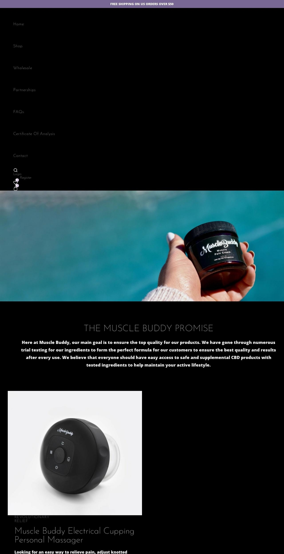 musclebuddy.com shopify website screenshot