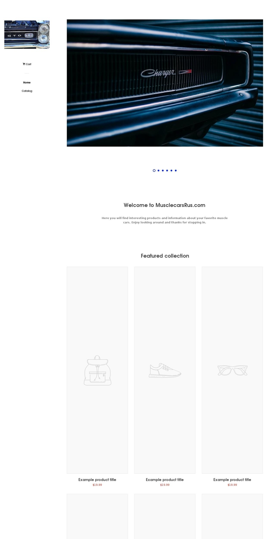 musclecarsrus.com shopify website screenshot