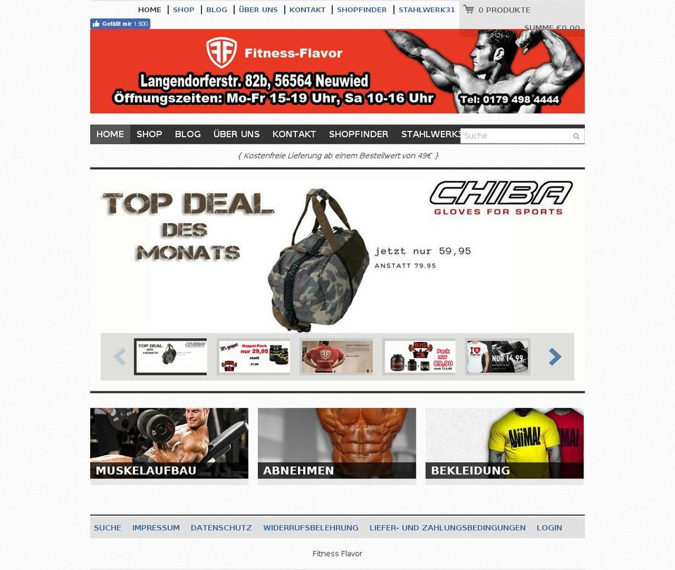 Clearflex Shopify theme site example muscledavid.com