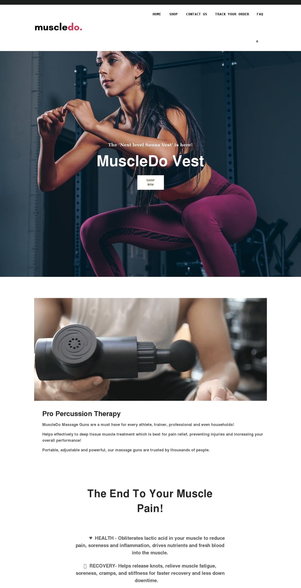 muscledo.com shopify website screenshot