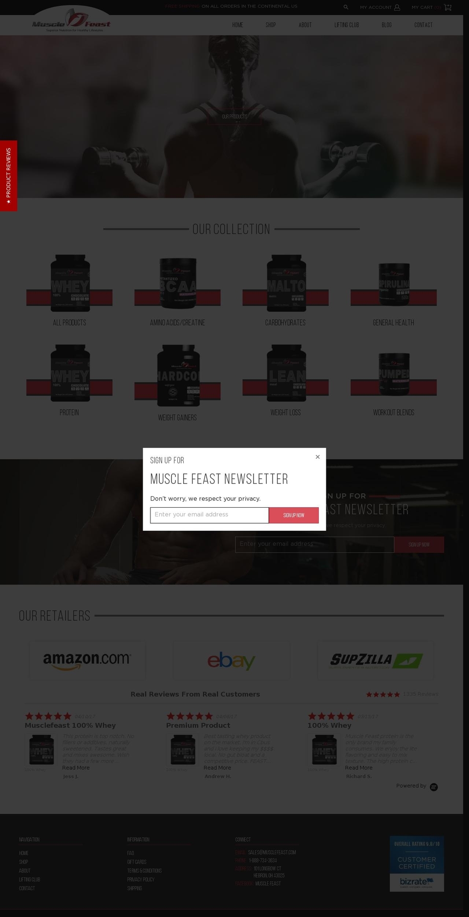 Newleaf \/\/ Flexy Jun '16 - Removed Tabs Shopify theme site example musclefeast.info