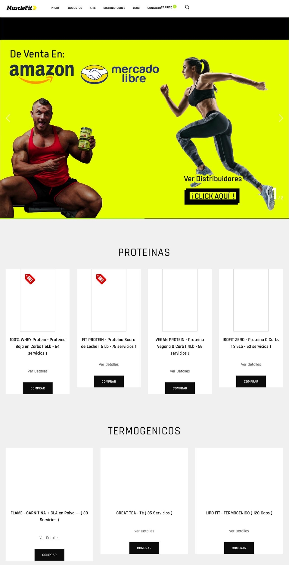 musclefit.com shopify website screenshot