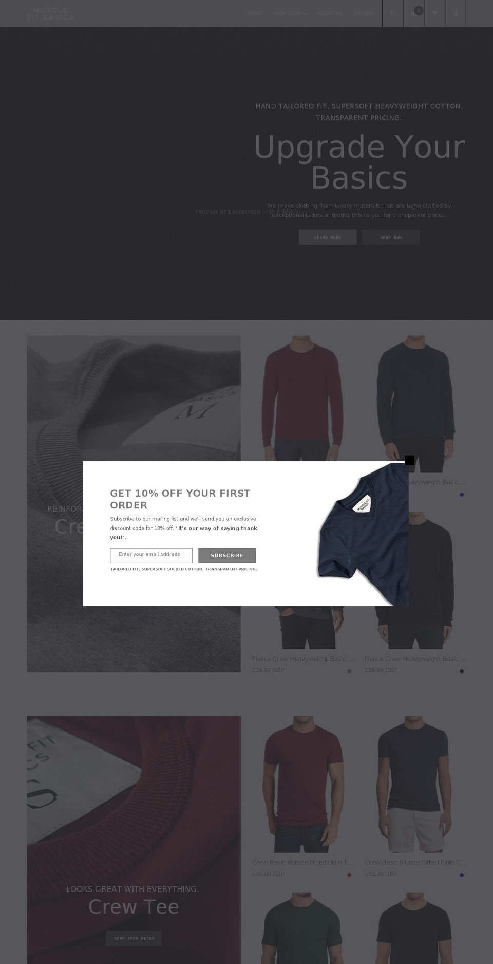 musclefitclothing.com shopify website screenshot