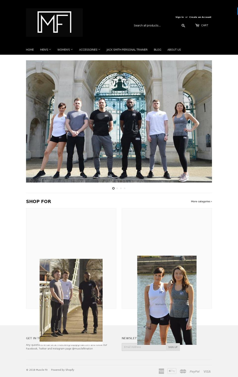 musclefitnation.com shopify website screenshot