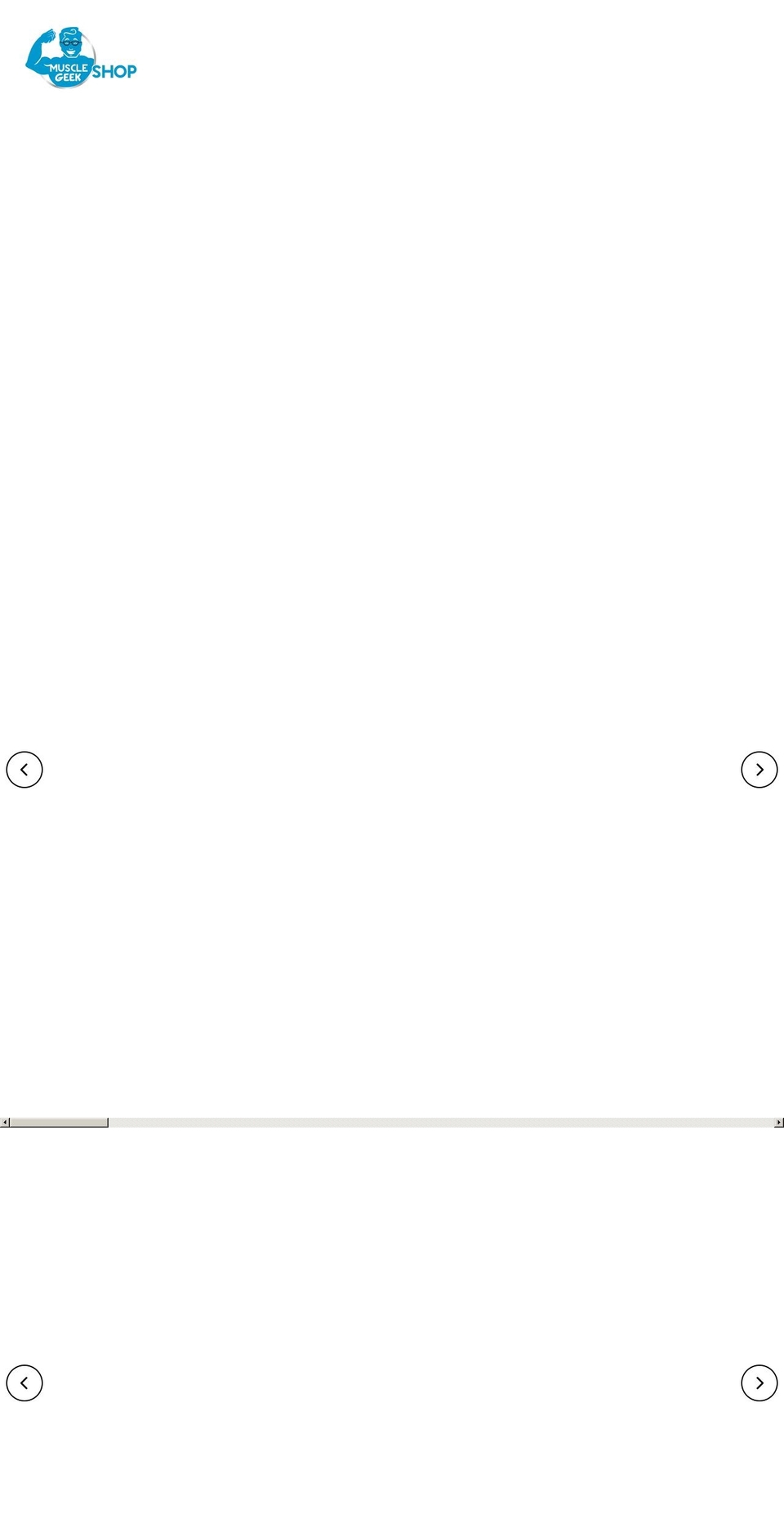 musclegeekshop.com shopify website screenshot