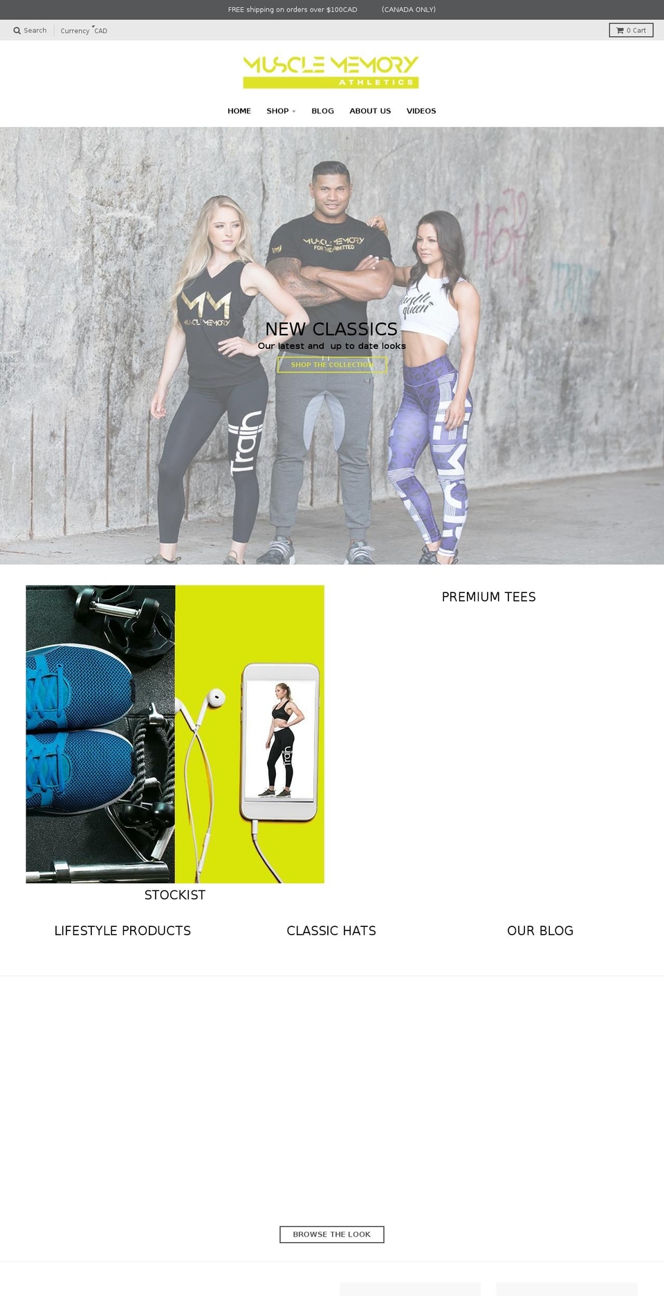 musclememoryathletics.com shopify website screenshot