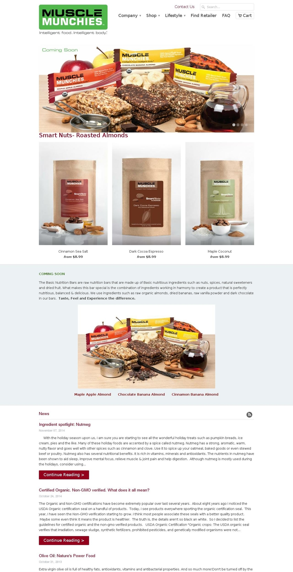 musclemunchies.com — Shopify storefront screenshot
