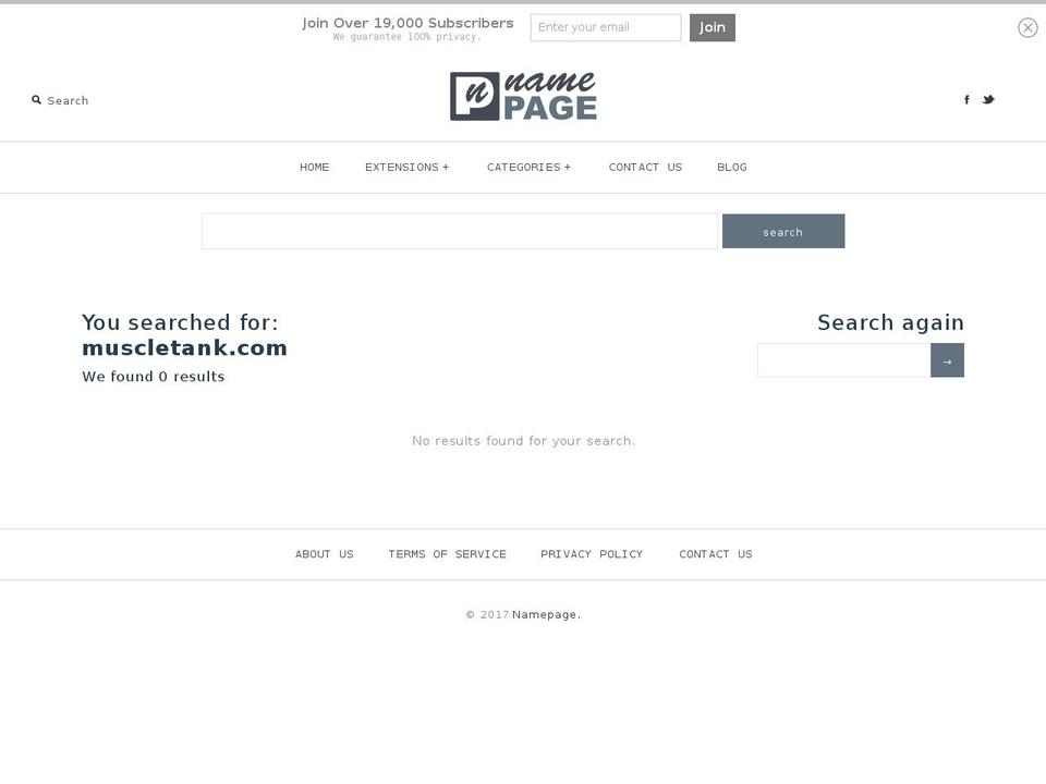 muscletank.com shopify website screenshot