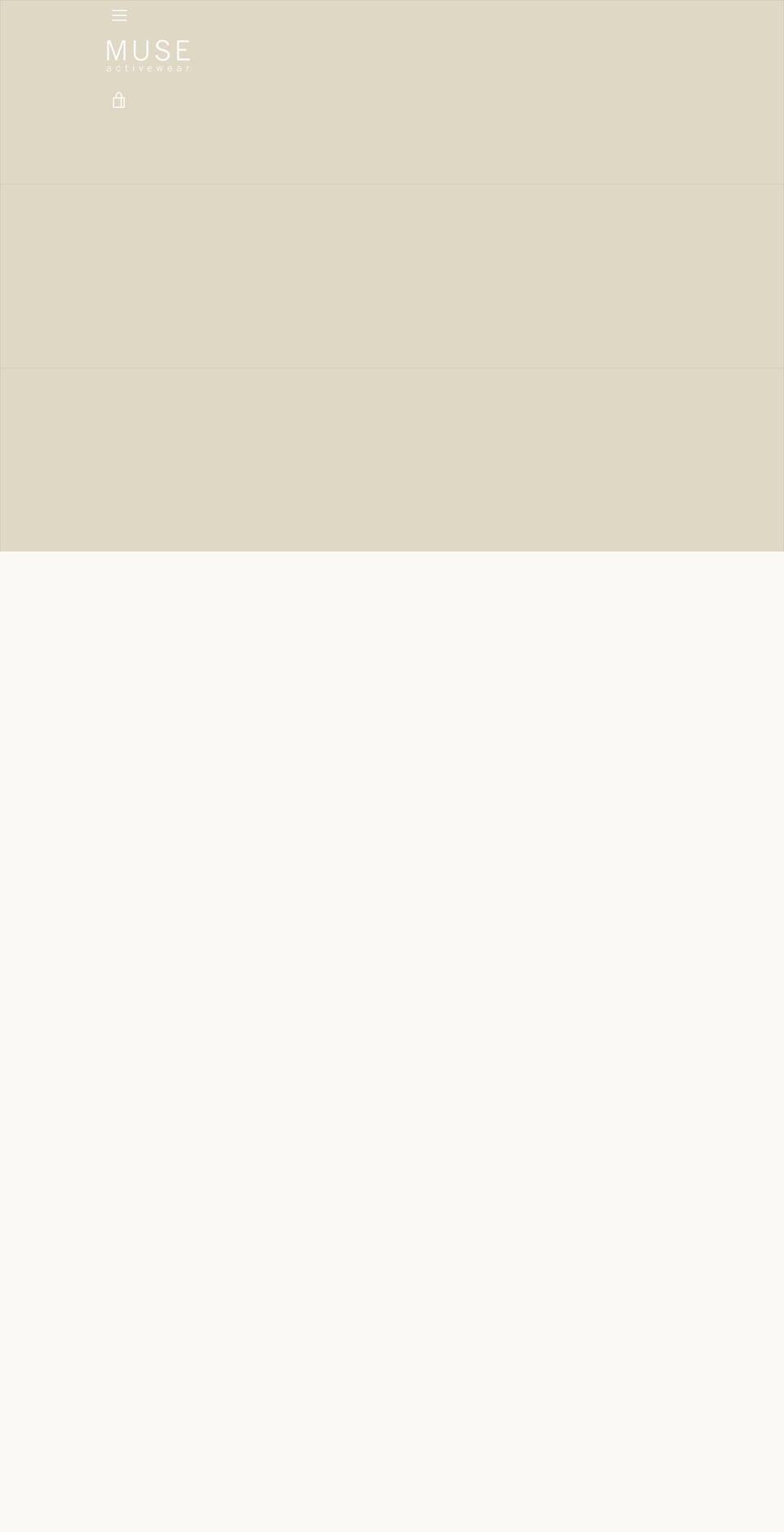 museactivewear.com shopify website screenshot