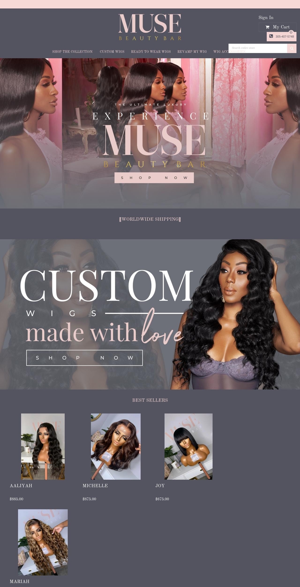 Furnitica Shopify theme site example musebb.com