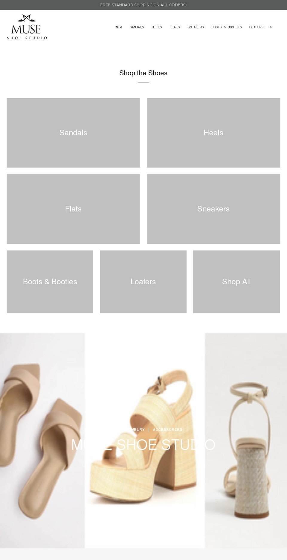museshoestudio.com shopify website screenshot