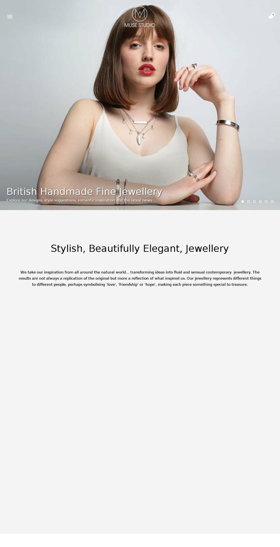 musestudiojewellery.com shopify website screenshot