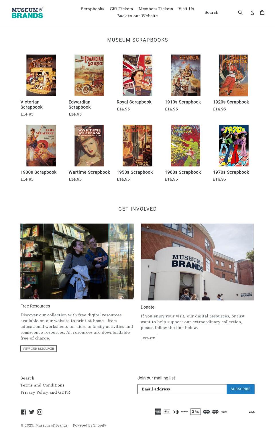 museum-of-brands.myshopify.com shopify website screenshot