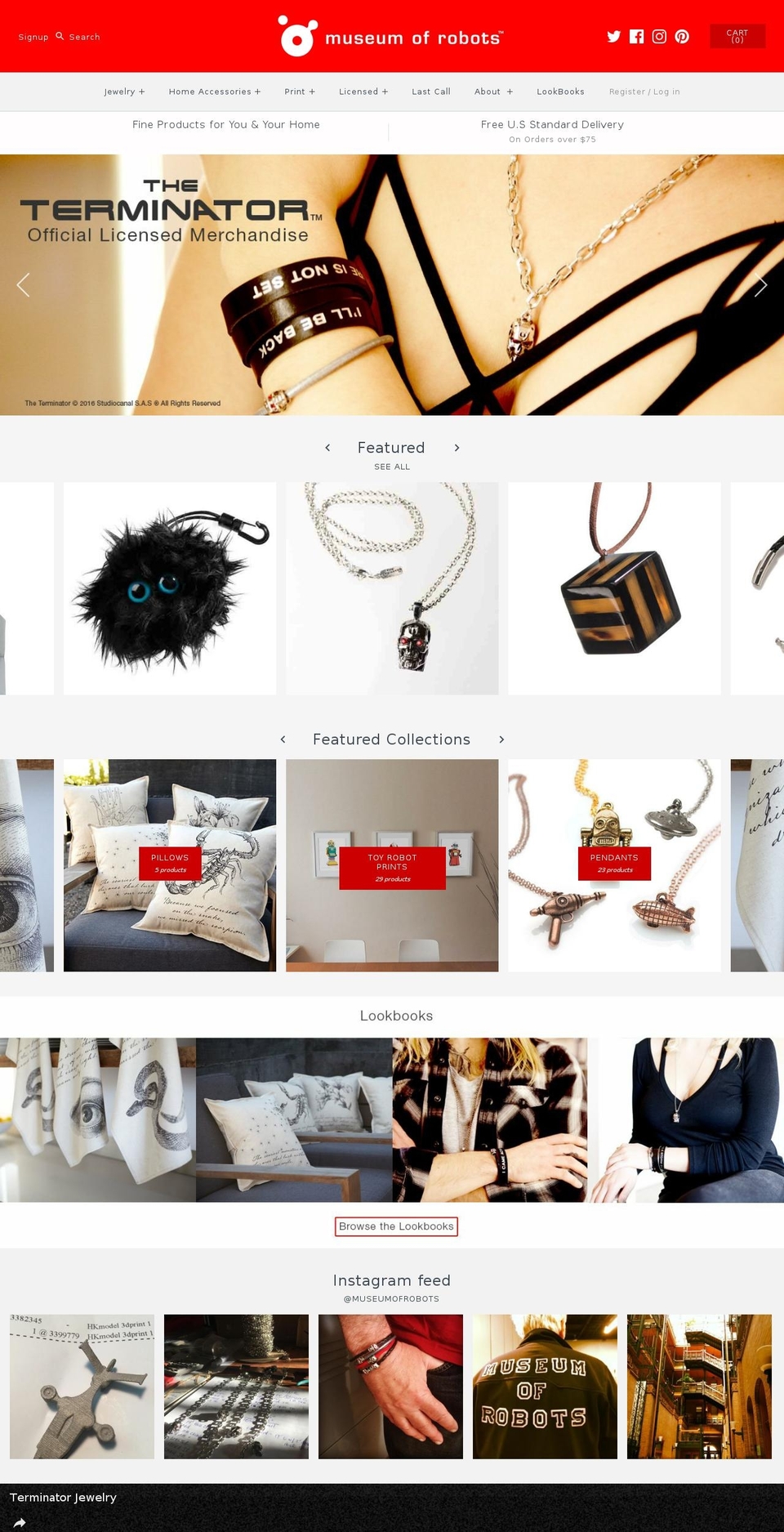 museumofrobots.com shopify website screenshot