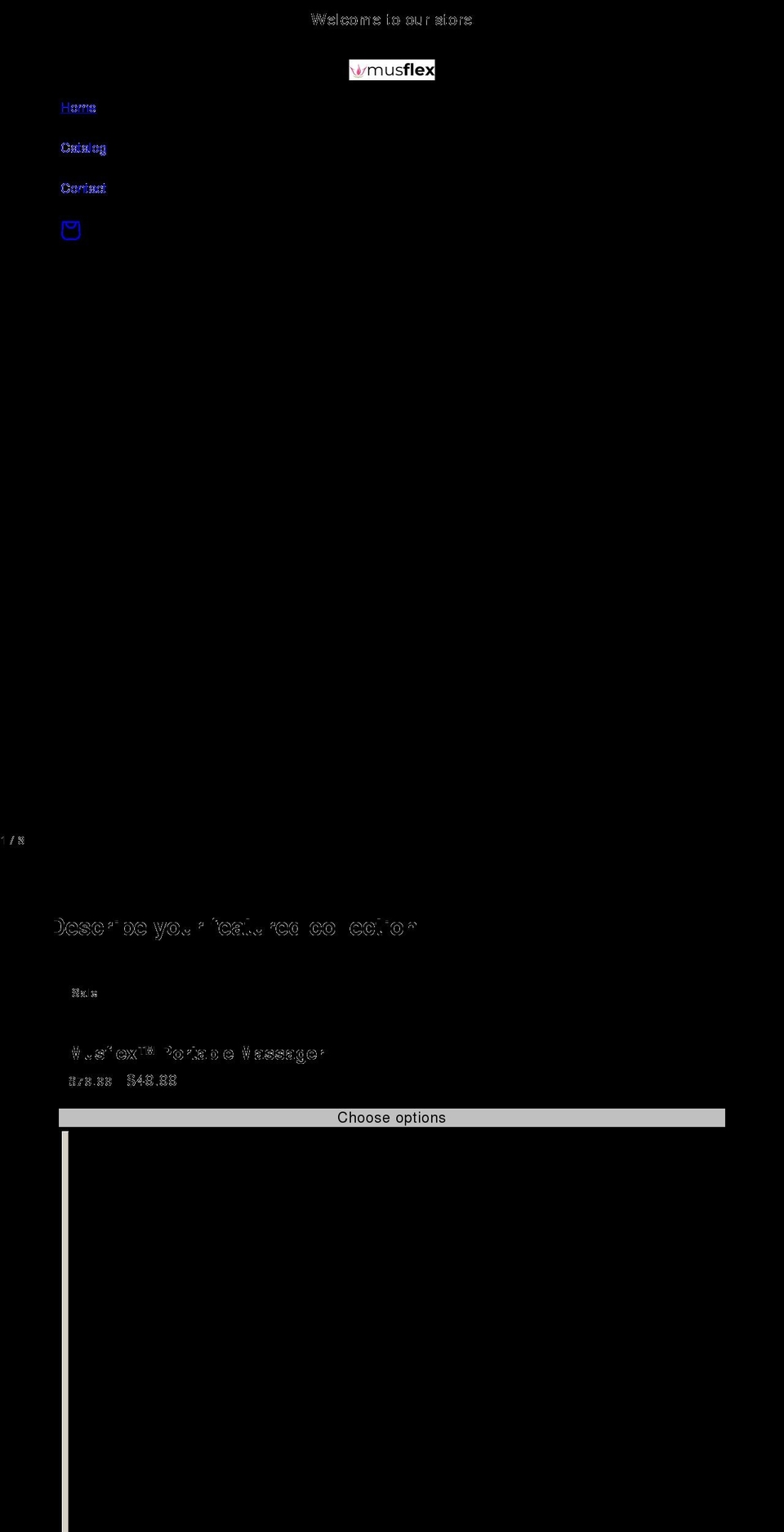 musflex.com shopify website screenshot