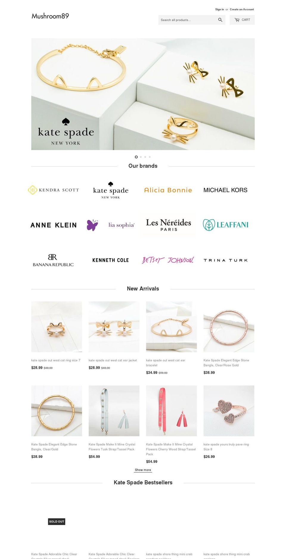 mushroom89.com shopify website screenshot