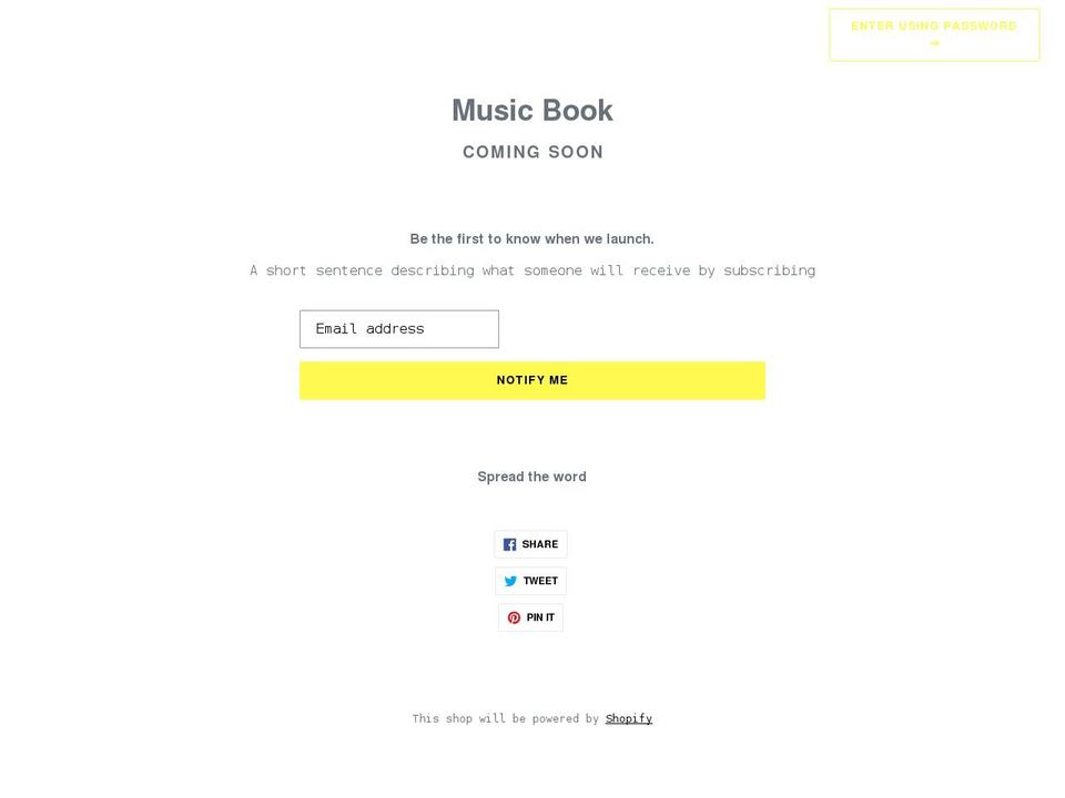 music-book.myshopify.com shopify website screenshot